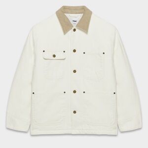 White chore barn jacket